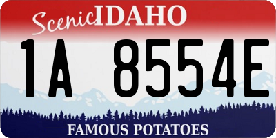 ID license plate 1A8554E