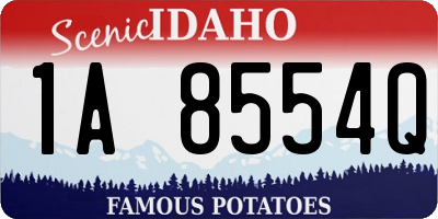 ID license plate 1A8554Q