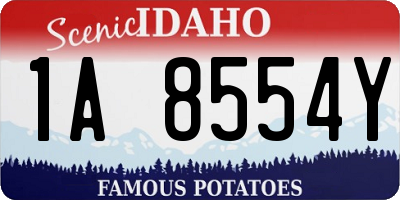 ID license plate 1A8554Y