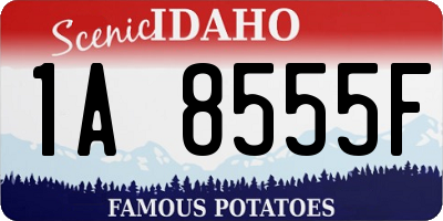 ID license plate 1A8555F