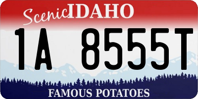 ID license plate 1A8555T