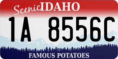 ID license plate 1A8556C