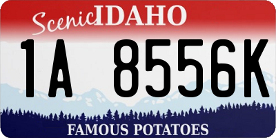 ID license plate 1A8556K