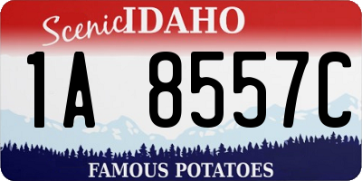 ID license plate 1A8557C