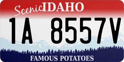 ID license plate 1A8557V