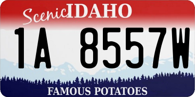 ID license plate 1A8557W