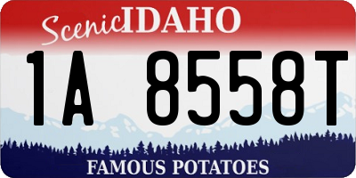 ID license plate 1A8558T
