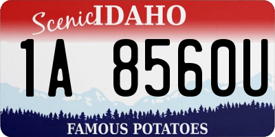 ID license plate 1A8560U