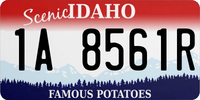 ID license plate 1A8561R
