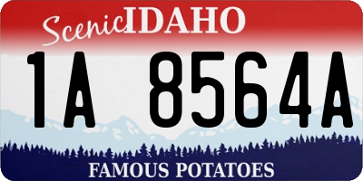 ID license plate 1A8564A