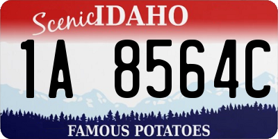 ID license plate 1A8564C