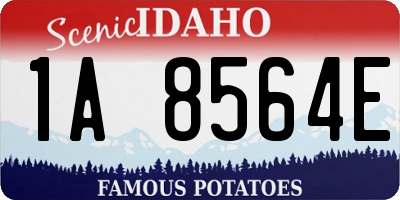 ID license plate 1A8564E