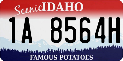 ID license plate 1A8564H