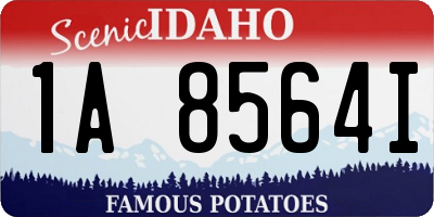 ID license plate 1A8564I