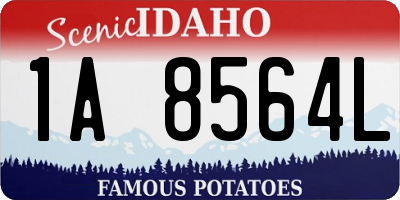 ID license plate 1A8564L