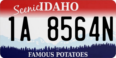 ID license plate 1A8564N