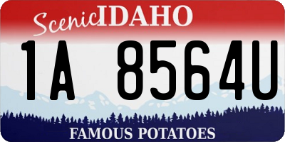 ID license plate 1A8564U