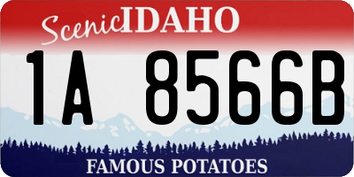 ID license plate 1A8566B