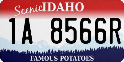 ID license plate 1A8566R