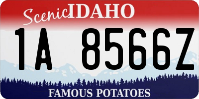 ID license plate 1A8566Z