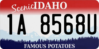 ID license plate 1A8568U