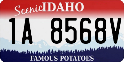ID license plate 1A8568V