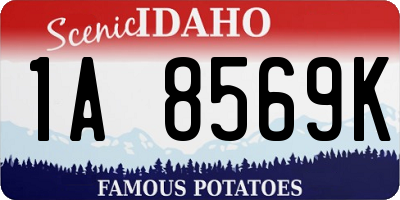 ID license plate 1A8569K