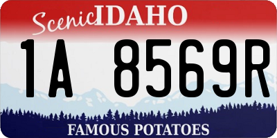 ID license plate 1A8569R