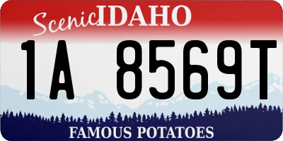 ID license plate 1A8569T