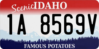 ID license plate 1A8569V