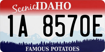 ID license plate 1A8570E