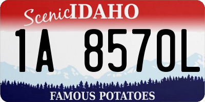 ID license plate 1A8570L