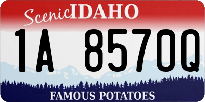 ID license plate 1A8570Q