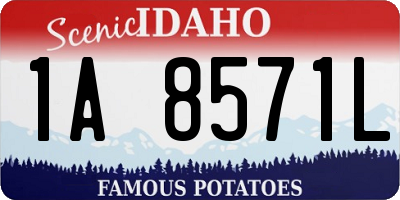 ID license plate 1A8571L