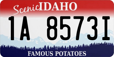 ID license plate 1A8573I
