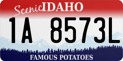 ID license plate 1A8573L