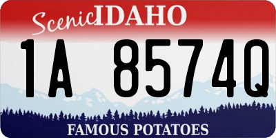 ID license plate 1A8574Q