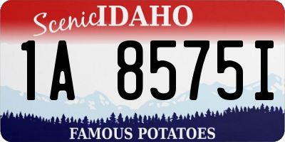 ID license plate 1A8575I