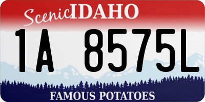ID license plate 1A8575L