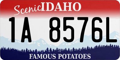 ID license plate 1A8576L