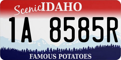 ID license plate 1A8585R