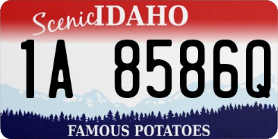 ID license plate 1A8586Q