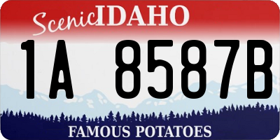 ID license plate 1A8587B