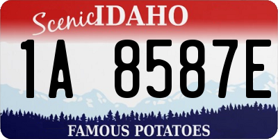 ID license plate 1A8587E