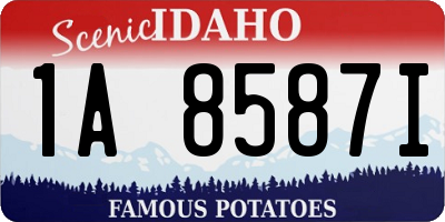 ID license plate 1A8587I