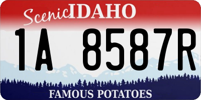 ID license plate 1A8587R