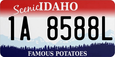 ID license plate 1A8588L