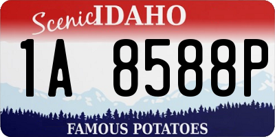 ID license plate 1A8588P