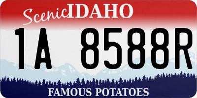 ID license plate 1A8588R