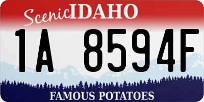 ID license plate 1A8594F